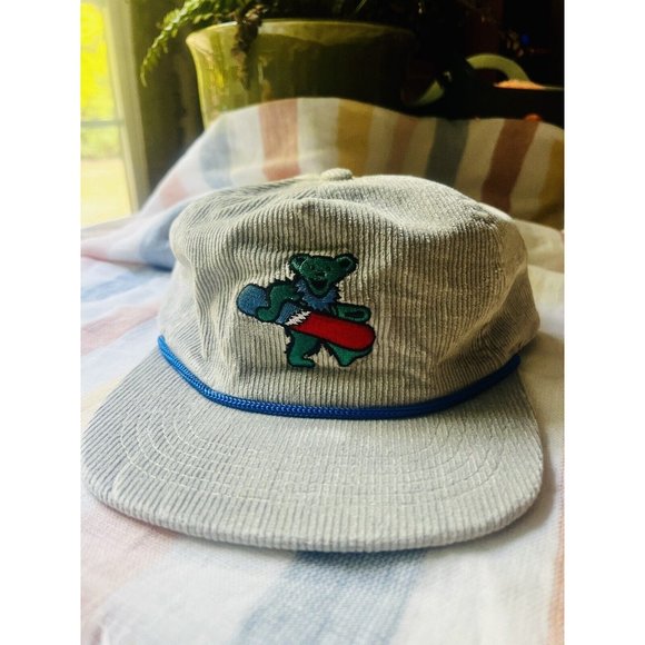 TGR Other - Grateful Dead x Teton Gravity Research Board Bear Snapback Gray Corduroy TGR